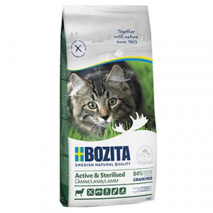 BOZITA Active & Sterilised Grain free Lamb - sucha karma dla kotów wychodzących po sterylizacji - 10kg