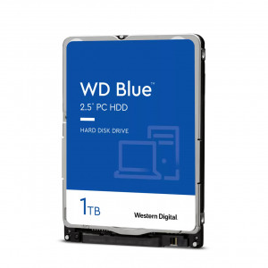 Dysk twardy WD Blue, 2.5'', 1TB, SATA/600, 5400RPM, 128MB cache, 7mm