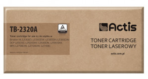Toner Actis TB-2320A do drukarki Brother, Zamiennik Brother TN-2320; Standard; 2600 stron; czarny.