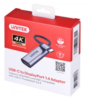 UNITEK ADAPTER USB-C - DISPLAYPORT 1.4 8K 60HZ