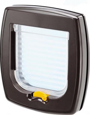 FERPLAST SWING 1 SUPER BASIC Brązowe - drzwiczki dla psa i kota - 21,5x5x24 cm