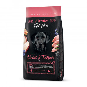 FITMIN Dog For Life Duck & Turkey - sucha karma dla psa - 12 kg