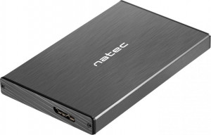Natec RHINO GO obudowa USB 3.0 na dysk HDD/SSD 2.5'' SATA, czarna Aluminium