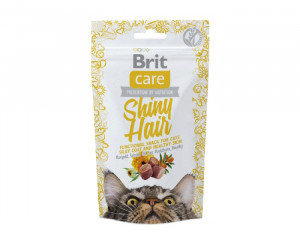 BRIT Care Cat Snack SHINY Hair - przysmak dla kota - 50 g