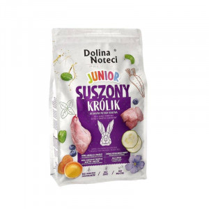 DOLINA NOTECI Premium Junior Suszony Królik - suszona karma dla szczeniąt - 4kg