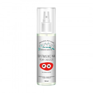 JM SANTE Green Sante - naturalny odstraszacz na pchły i kleszcze dla psa i kota - 150ml
