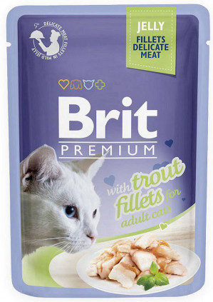BRIT Premium Trout Fillets in Jelly - mokra karma dla kota - 85 g