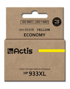 Actis KH-933YR Tusz do drukarki HP, Zamiennik HP 933XL CN056AE; Standard; 13 ml; żółty.