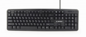 Klawiatura Gembird przewodowa KB-U-103-RU ( czarny rosyjska USB )