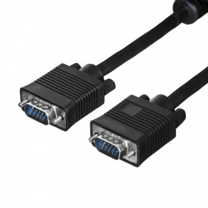 Kabel do monitora hd15 m/m hq 3m ekran+ferryt black cc-ppvga-10-b