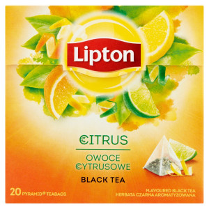 LIPTON Herbata Czarna Aromat. Owoce Cytrusowe 20 T