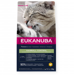 EUKANUBA Hairball Control Chicken - sucha karma dla kota - 2kg