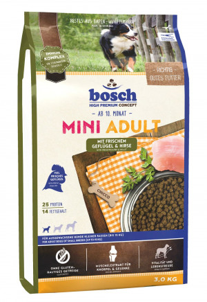 BOSCH Mini Adult Fresh Poultry & Millet - świeży kurczak i orkisz 3kg