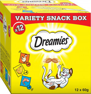 DREAMIES Variety Snack Box - przysmak dla kota - 12x60 g