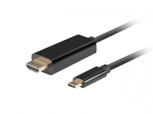 LANBERG KABEL USB-C(M)->HDMI(M) 1M 4K 60HZ CZARNY