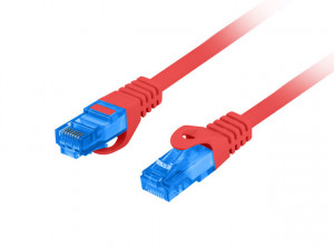 LANBERG PATCHCORD S/FTP KAT.6A 1M CZERWONY LSZH