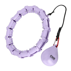 Hula Hop One Fitness OHA02 z obciążnikiem fioletowy