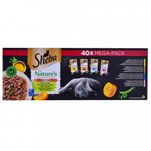 SHEBA Nature's mix smaków w sosie saszetki dla kota40x85g