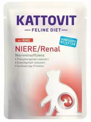 KATTOVIT SASZ NIERE/RENAL Wołowina 85g dla kota
