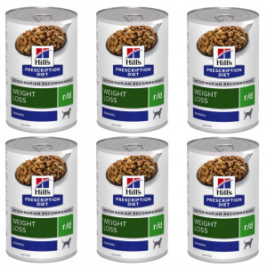 HILL'S Prescription Diet Weight Loss Canine r/d - mokra karma dla psa z tendencją do nadwagi - 6x350g