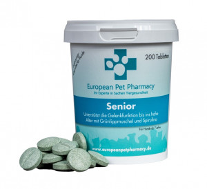 Europen Pet Pharmacy Senior,200 tabletek Suplement na stawy dla psów w każdym wieku