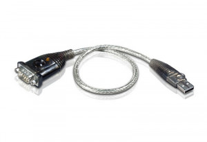Aten kabel UC-232A męski-męski 0,35m Konwerter USB-RS232 D-Sub 9 srebrny