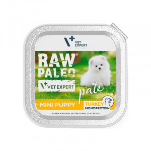 VET EXPERT Raw Paleo Pate Mini Puppy Indyk - mokra karma dla szczeniąt - 150g