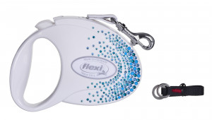 Flexi smycz automatyczna Glam Splash Ocean M 5m, biała