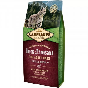 CARNILOVE Duck & Pheasant Hairball Control - sucha karma dla kota - 6kg