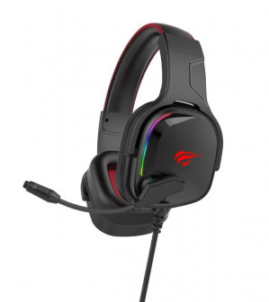 SŁUCHAWKI GAMINGOWE RGB, 7.1 USB H2022U CZARNE