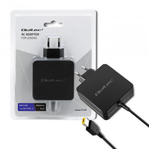 QOLTEC ZASILACZ DO LENOVO 65W 20V 3.25A SLIM TIP