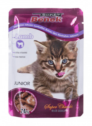 CERTECH Super Benek saszetka dla kota z jagnięciną w sosie 100g