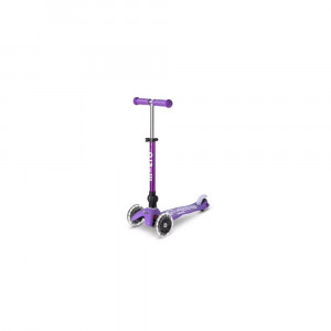 Micro hulajnoga składana Mini DELUXE LED Purple