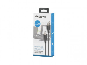 LANBERG KABEL USB-A->USB-B M/M 2.0 1M FERRYT BOX