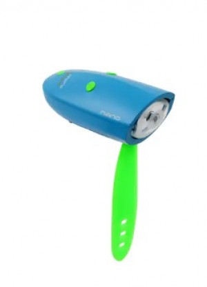 Lampka rowerowa z klaksonem HORNIT Nano Blue /Green 6266BUG
