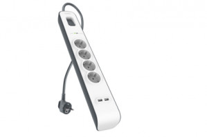 BELKIN LISTWA ZASILAJĄCA 4X PORT, 2X USB-A, 2M