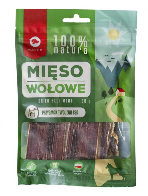 MACED 100% Natura mięso wołowe - przysmak dla psa - 60 g