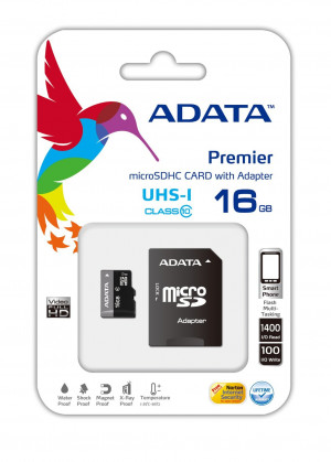 Karta pamięci microSD Adata Premier 16GB UHS-1/class10 + adapter