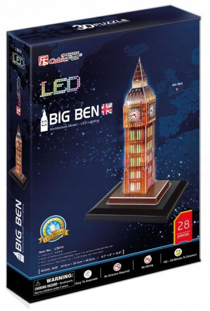 Cubic Fun Puzzle 3D LED Zegar Big Ben