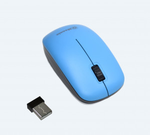 Msonic mysz bezprzewodowa 1000dpi, niebiesko-biała mx707b