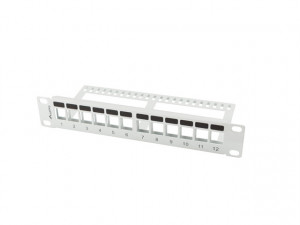 LANBERG PATCH PANEL PUSTY 12 PORT 1U 10