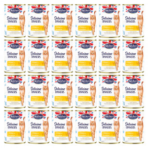 BUTCHER'S Delicious Dinners Kawałki z kurczakiem w galaretce - mokra karma dla kota - 24x400g