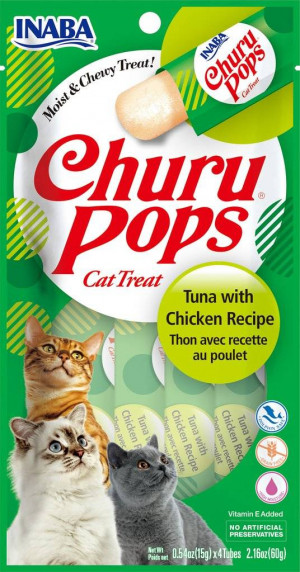 Przysmak CHURU Pops Tuńczyk&Kurczak dla kota 4x14g