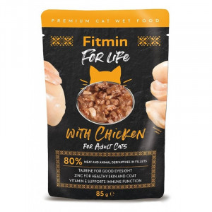 FITMIN For Life Cat Pouch Adult Chicken - mokra karma dla kota - 85g