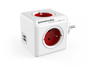 Allocacoc Przedłużacz PowerCube Original USB Red
