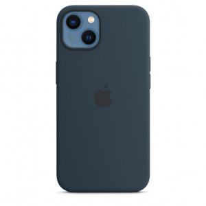 Apple iPhone 13 Silicone Case with MagSafe – Abyss Blue