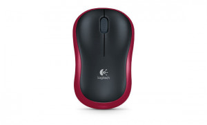 Mysz Logitech M185 bezprzewodowa, czerwona