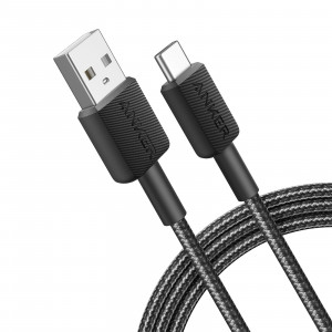 Kabel Anker 322 USB-A do USB-C 0.9m czarny