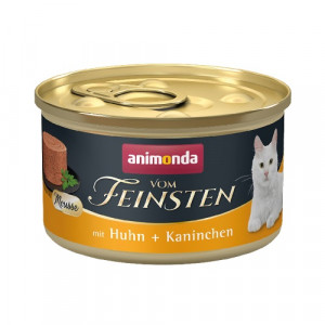 ANIMONDA Vom Feinsten Mousse Kurczak i królik - mokra karma dla kota - 85g