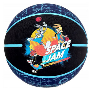 Piłka do koszykówki Spalding Space Jam Court czarno-niebieska rozm. 6 84592Z